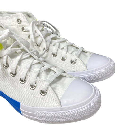 Converse Ctas High Top Shoe Skate For Men Canvas White Multi Sneakers 173184F - Picture 7 of 11